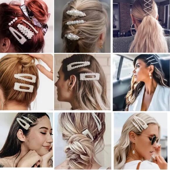 ⭐️ New Pearl Metal Geometric Hairpin Accesories - Picture 3 of 3